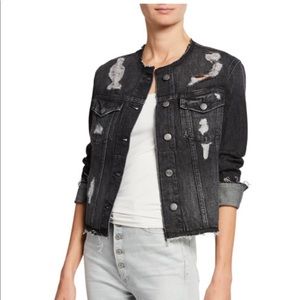 Frame distressed denim jacket